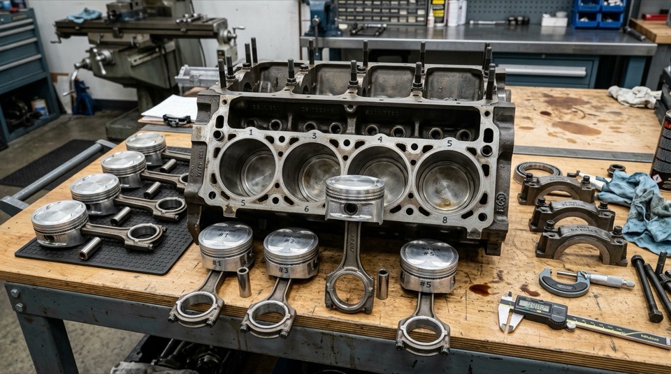 Zerlegter Motor